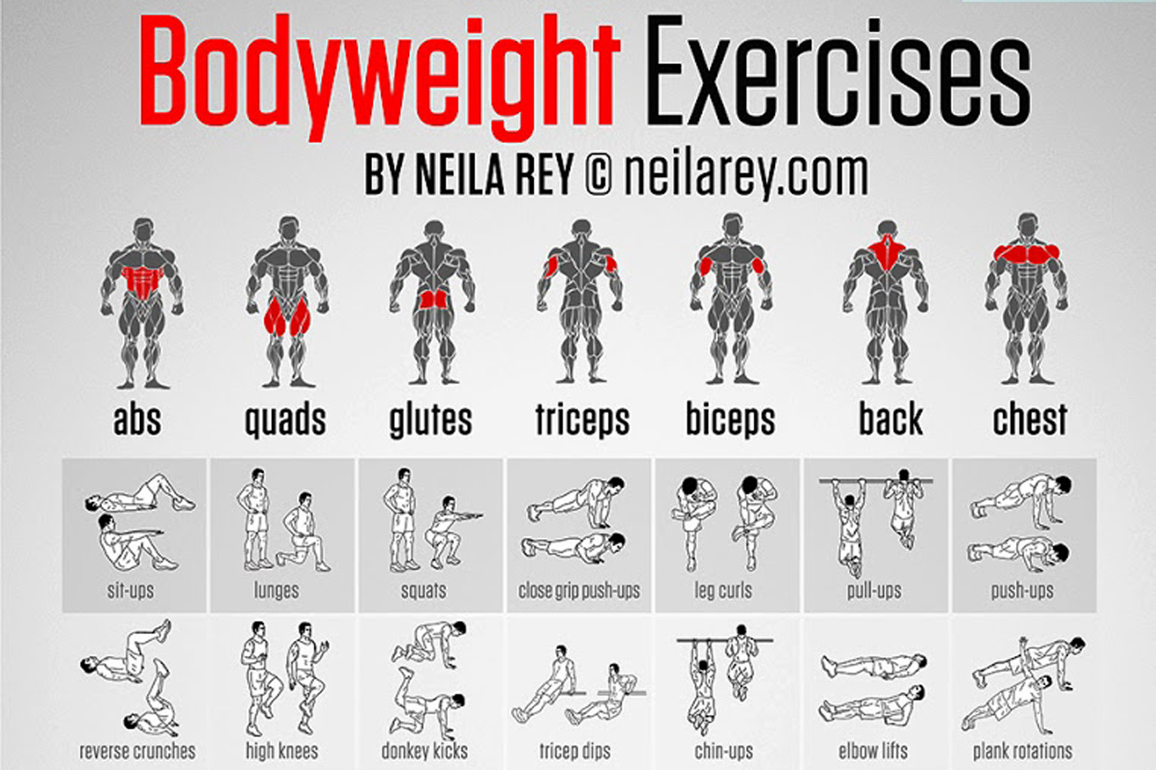 Infographic: Body Weight Exercises