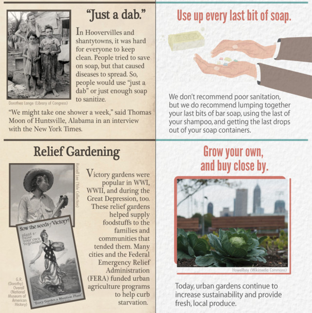 Infographic: Great Depression Era Tactics for Saving Money | RECOIL OFFGRID