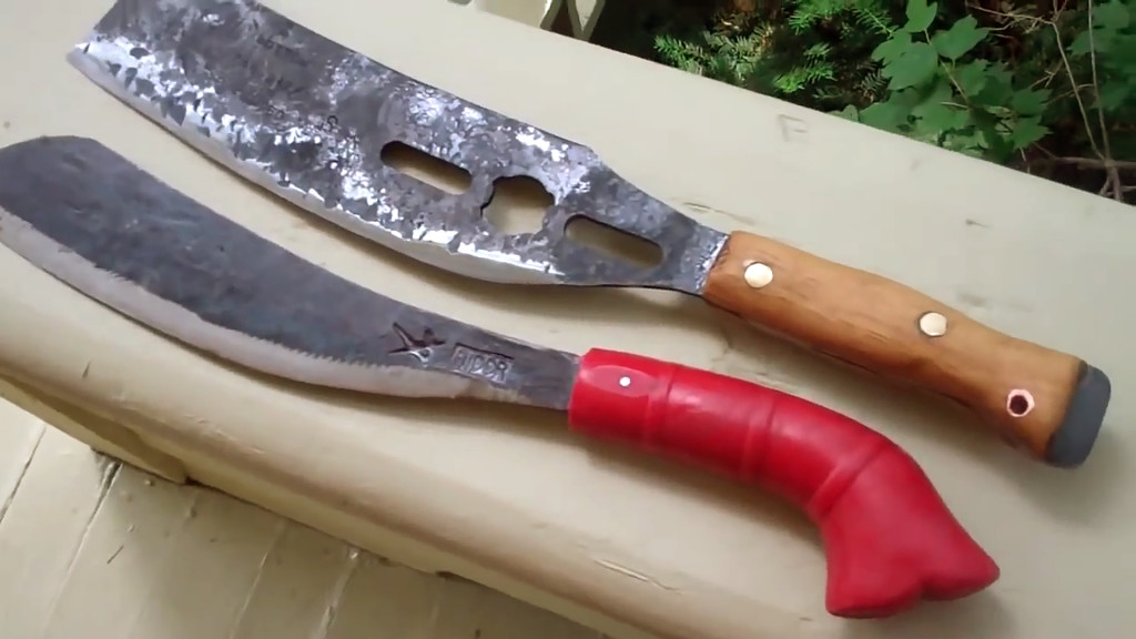 Lawnmower blade parang knife forge steel 4