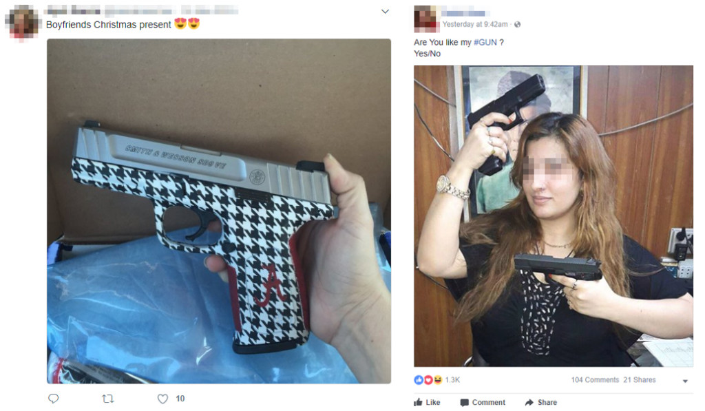 Dead giveaways of preparedness gun social media 3