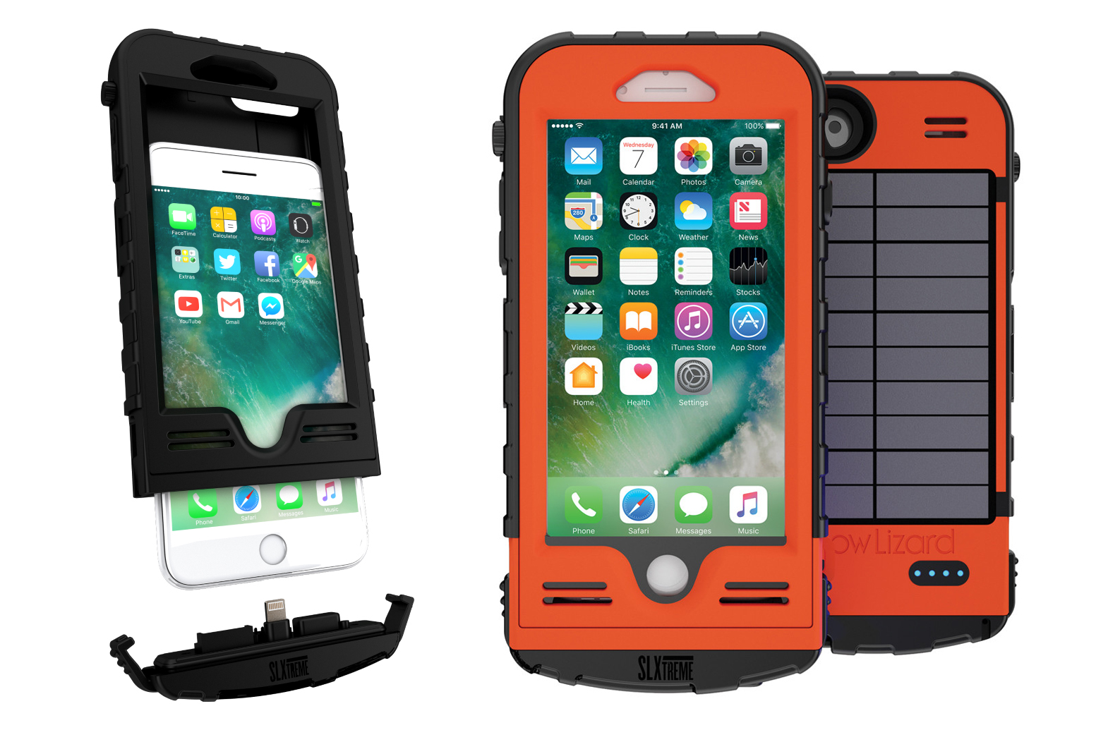 New SnowLizard SLX Solar Case for iPhone 7 Plus RECOIL OFFGRID
