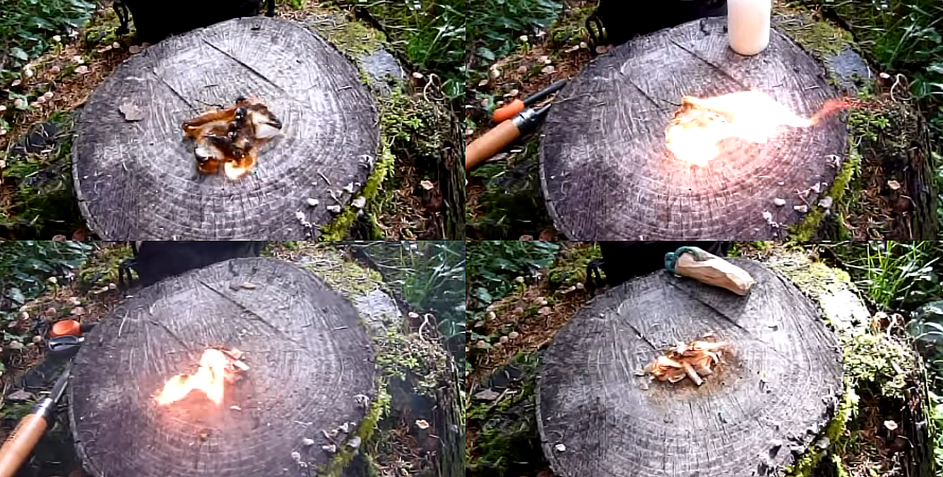 Video Fire Tinder Comparison RECOIL OFFGRID