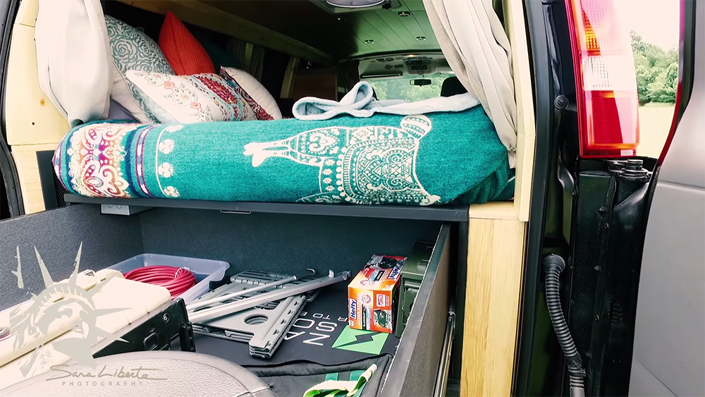 Sara Liberte Battle Van GMC vehicle bugout truck RV build 5