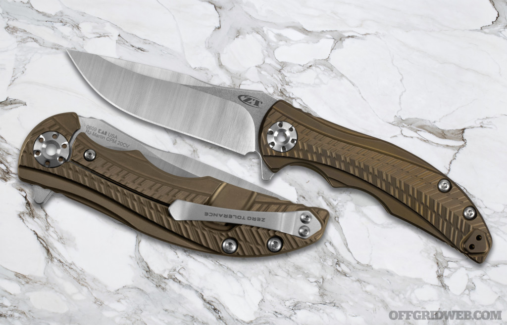 Zero Tolerance 0609 folding knife EDC tool blade titanium flipper 1
