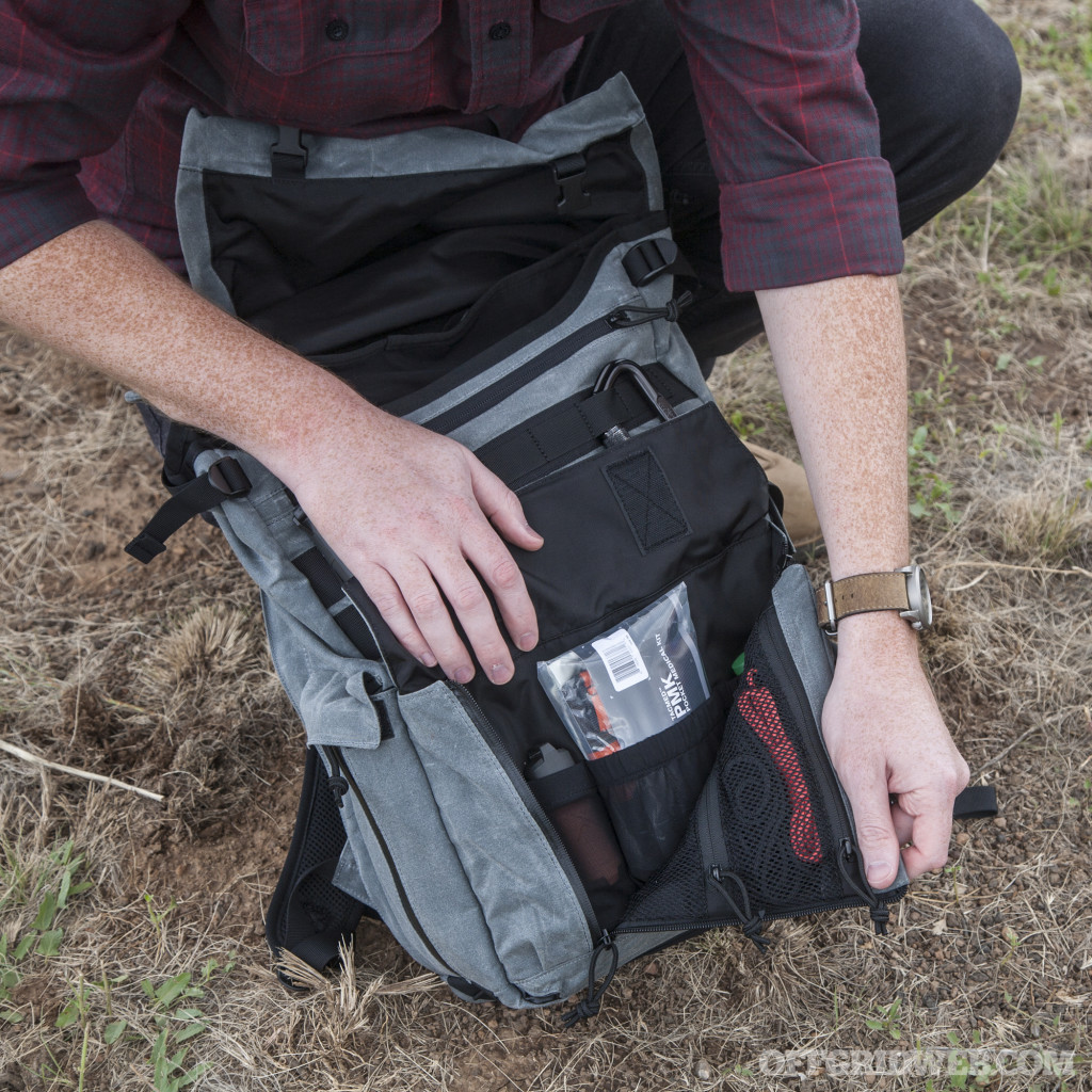 Grey Ghost Gypsy backpack review waxed canvas gray man urban edc 13