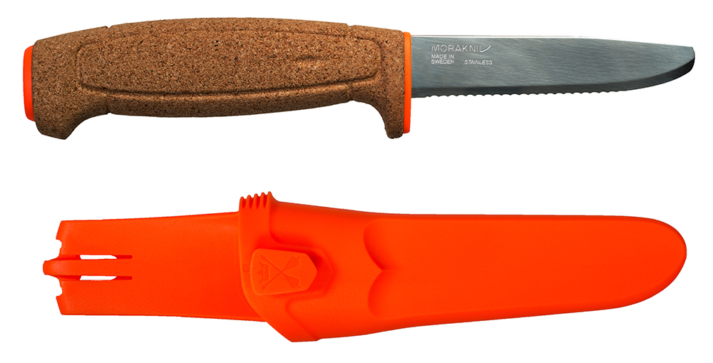 Mora floating serrated knife water fishing boating tool blade rope cord 2