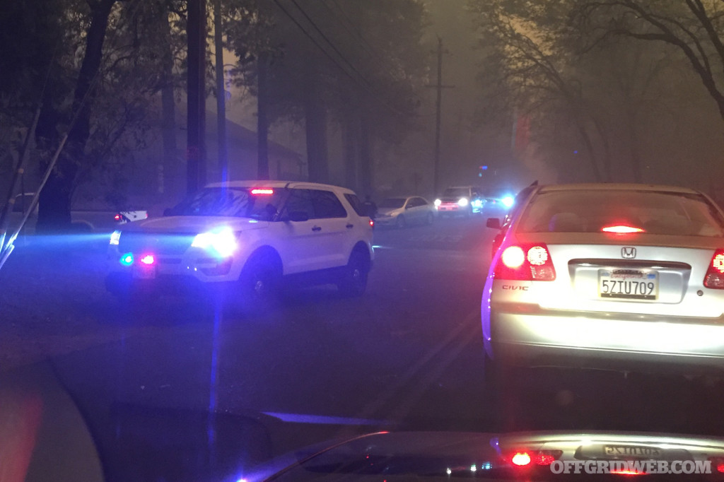10:12 AM - Traffic on the road leaving Robert's home.