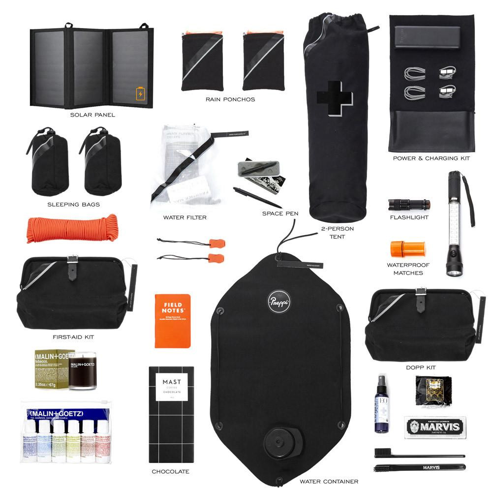 Preppi Prepster ultra luxe survival kit bugout bag shtf emergency prepper gear review 1