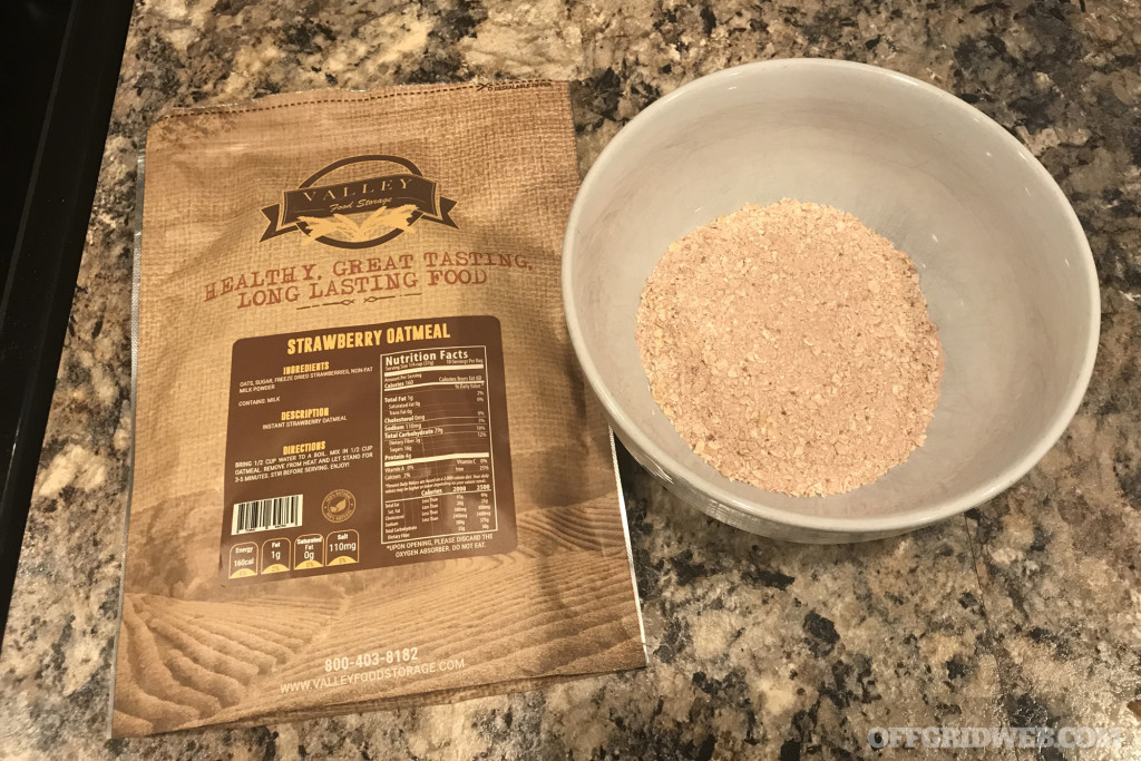 Review: Valley Food Storage Freeze Dried Meals | RECOIL OFFGRID