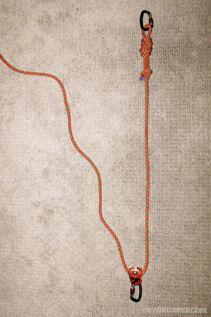 Rope pulleys hoist carabiner safety rappelling climbing lift gear 2