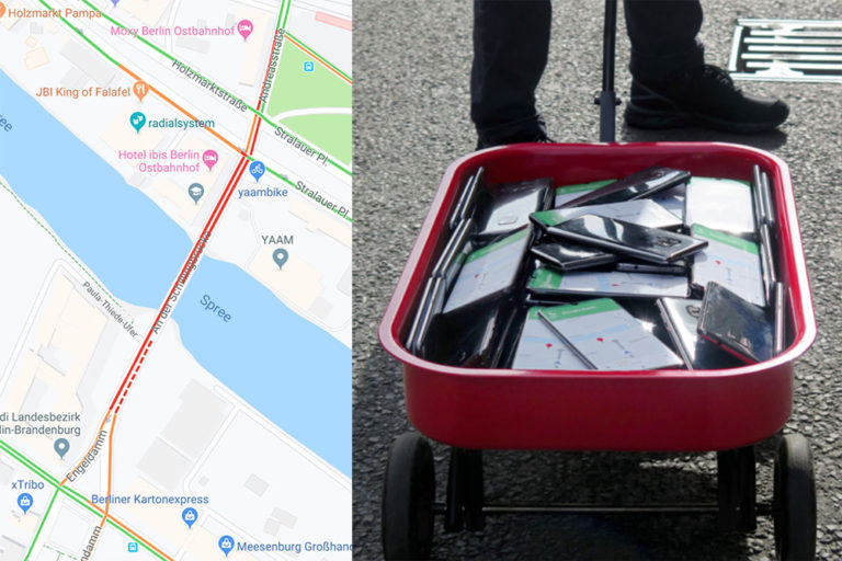 Hacking Google Maps with a Wagon Full of Smartphones