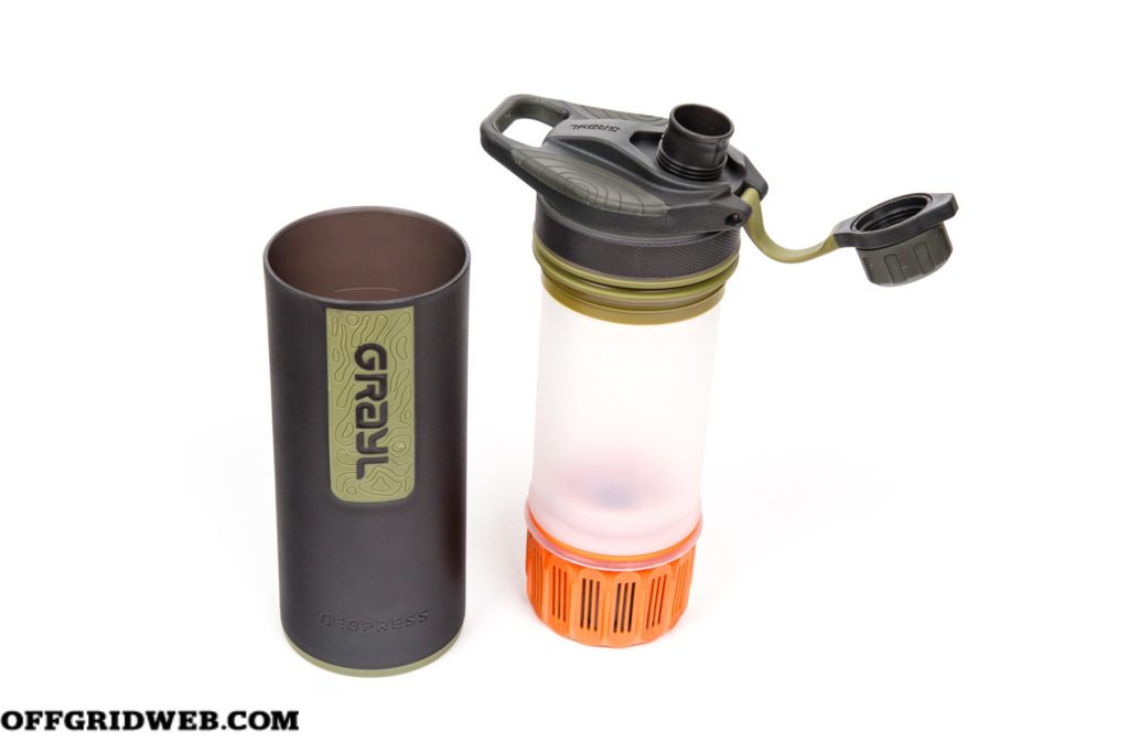 grayl Geopress survival water filter