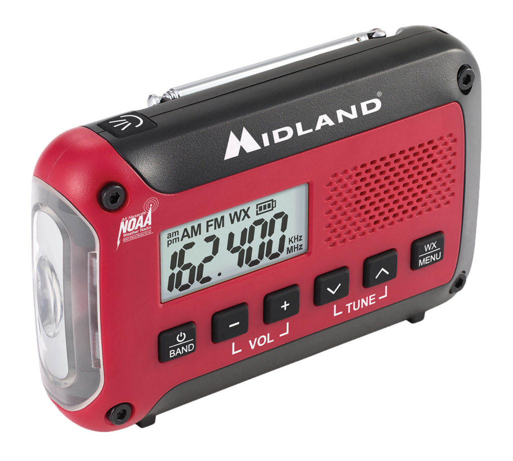 OG44 midland radio ER10VP E+READY Compact Emergency Alert AM/FM Weather Radio