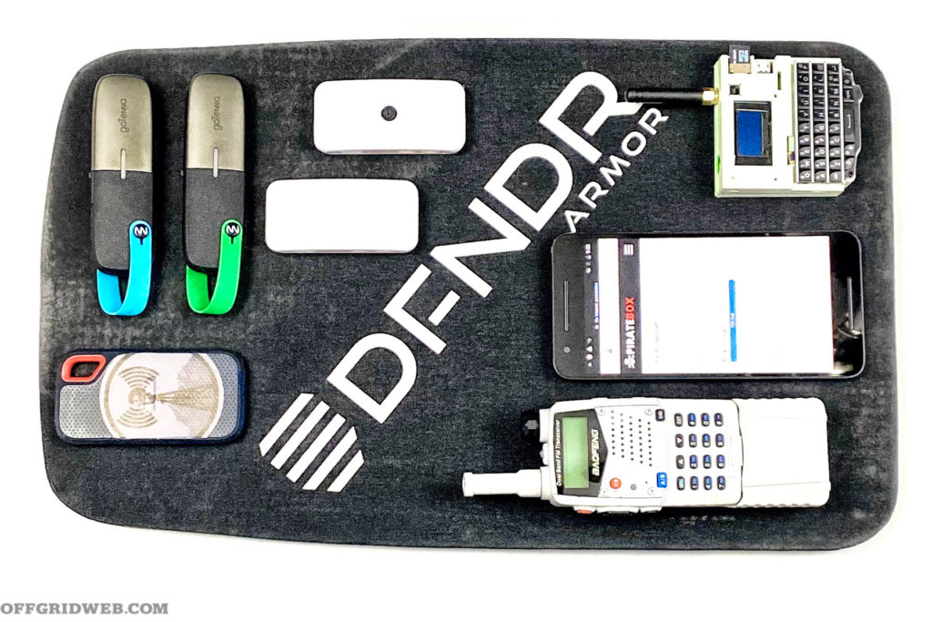bag drop communications kit radios and dfndr plate