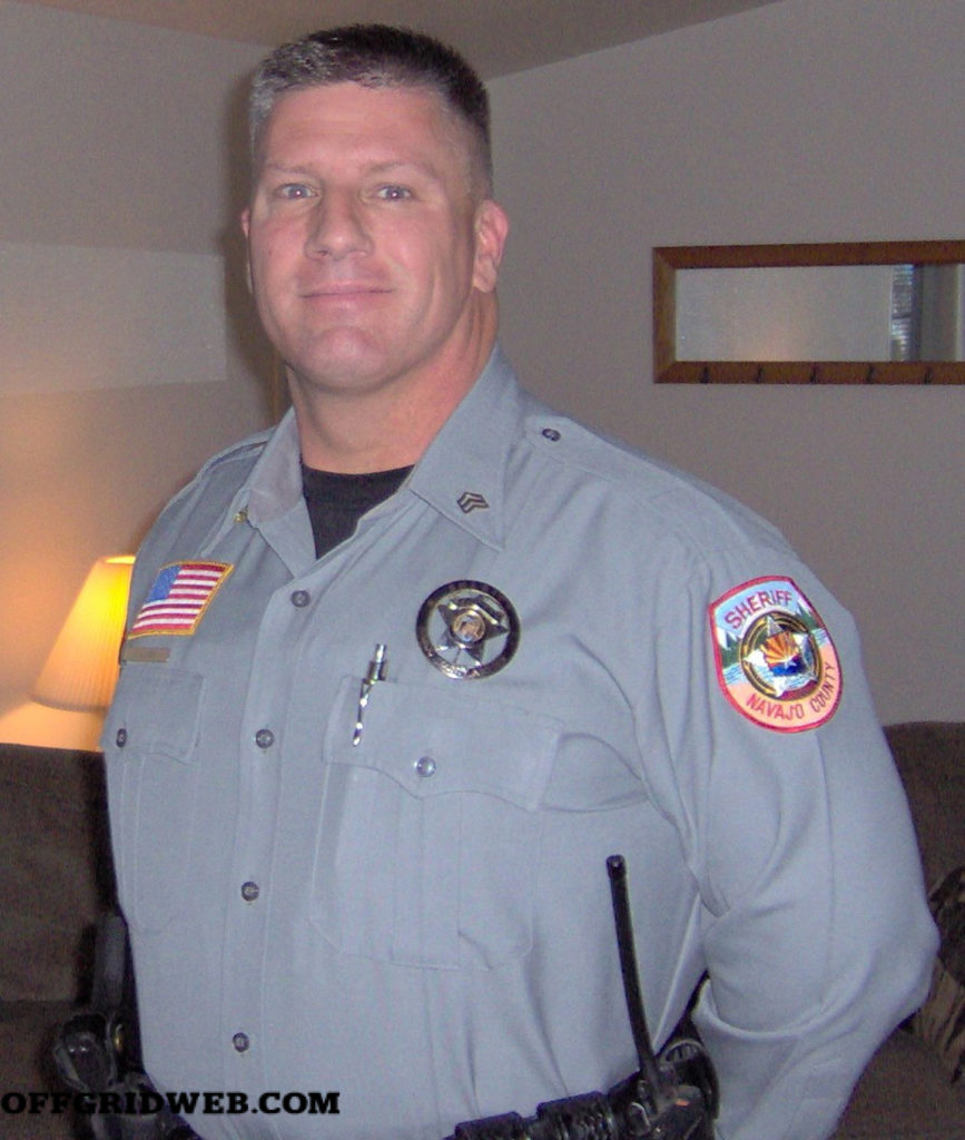 Timothy Lacy Guerrilla Mentor as an officer In uniform with the Navajo County Sheriff’s Office