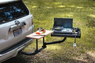 New: HitchFire Ledge Swing-Out for Tailgating and Camping