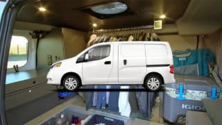 Video: Stealth Camping in a Nissan NV200 Panel Van