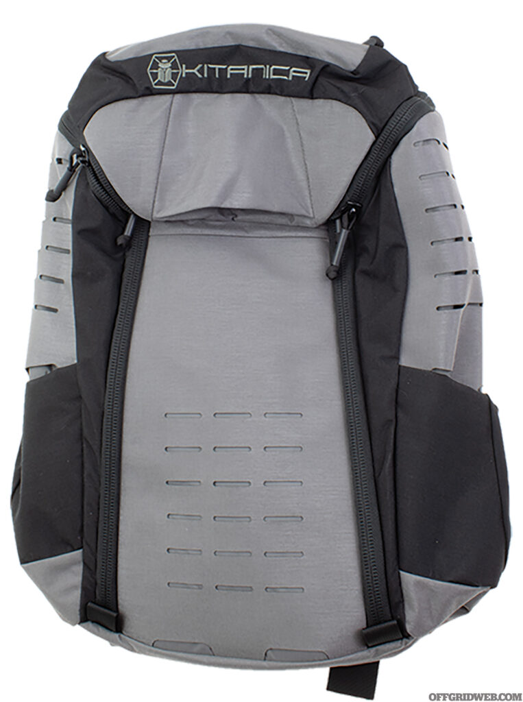 Photo of the outside back of the Kitanica Vespid back pack.