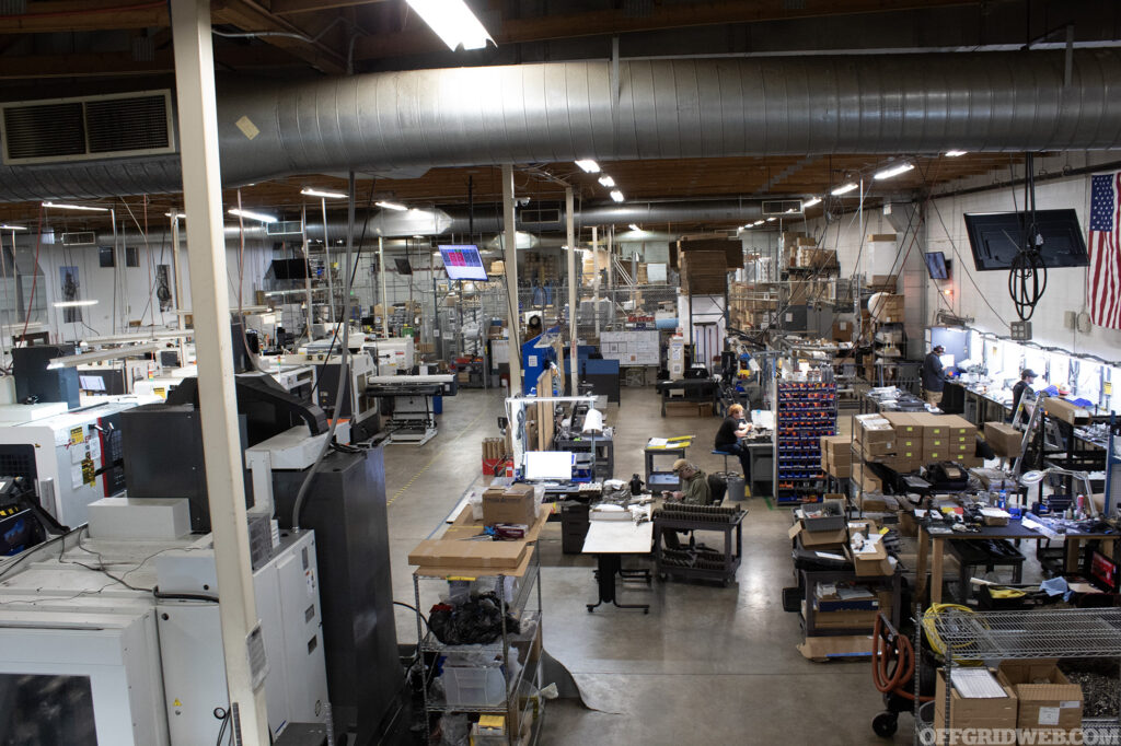 Photo of the inside of the Desert Tech production facility.