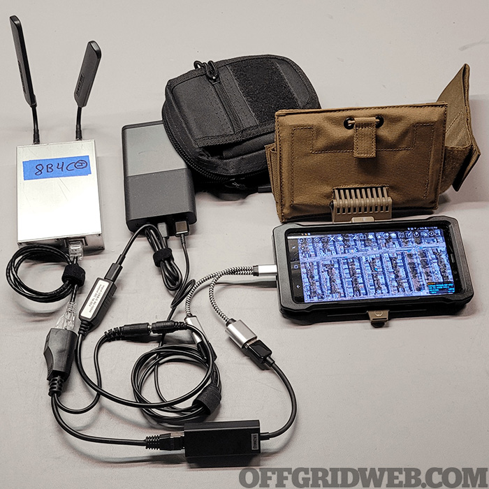 Photo of additional equipment used to set up the Tactical Awareness Kit.