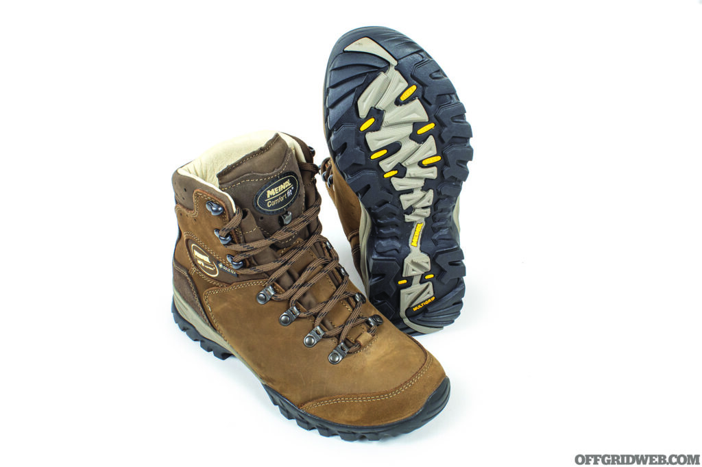 Studio photo of Miendl boots for the Gear Up column.