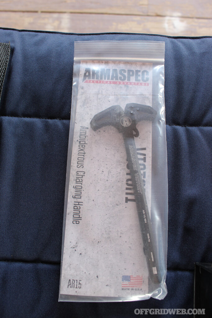 Armaspec charging handle.