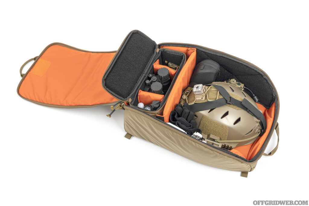 Studio photo of the interior loadout of OTTE Gear's nvg case.