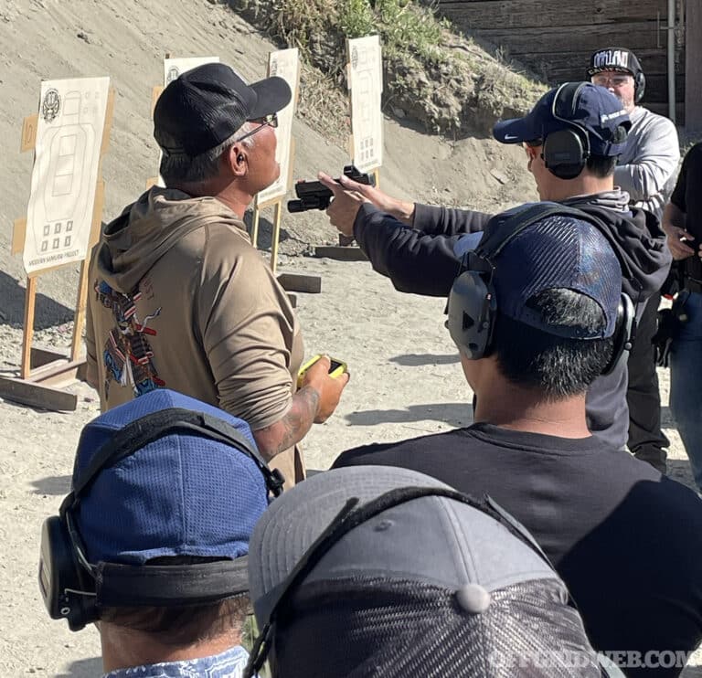 Scott Jedinski instructs at the Red Dot Pistol Fundamentals course.