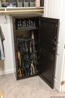 Photo of a Steelhead Outdoors Scout 25 modular gun cabinet.