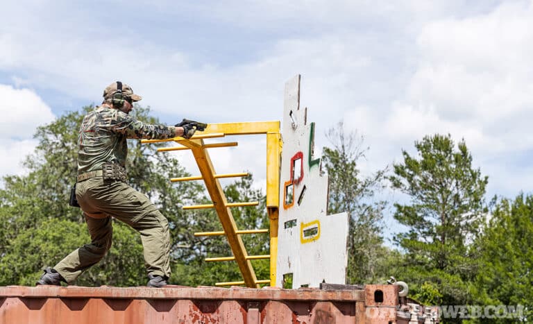 man doing a training drill at Full Spectrum Warrior