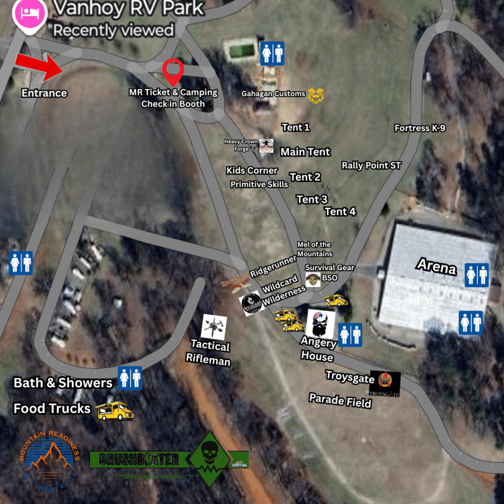 Mountain Readiness Expo map