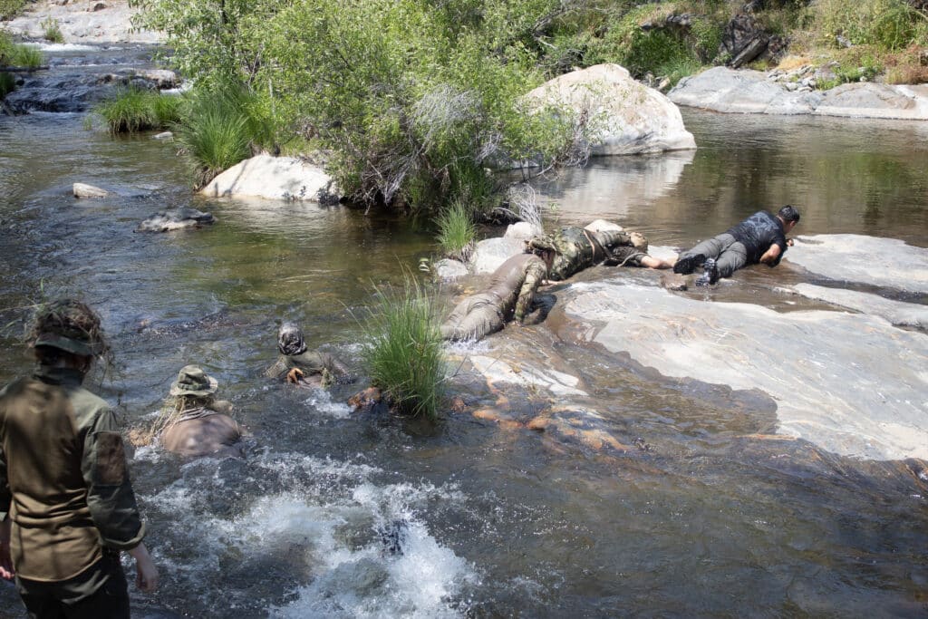 undisclosed movement through water
