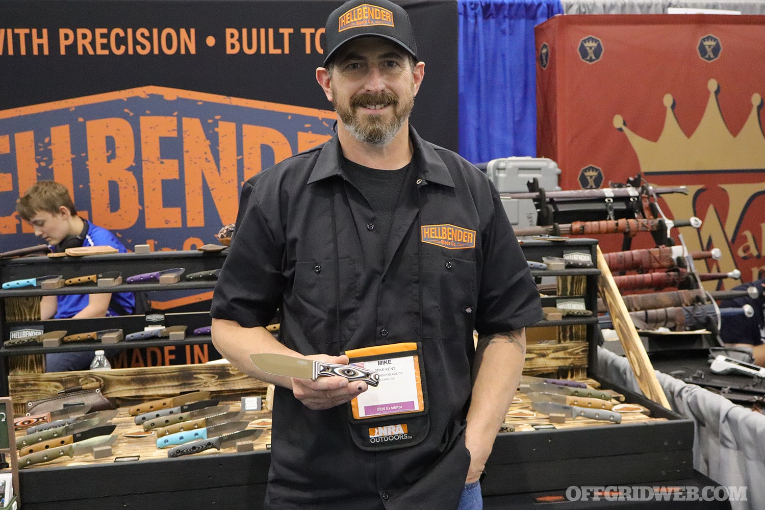 Mike with Hellbender blades