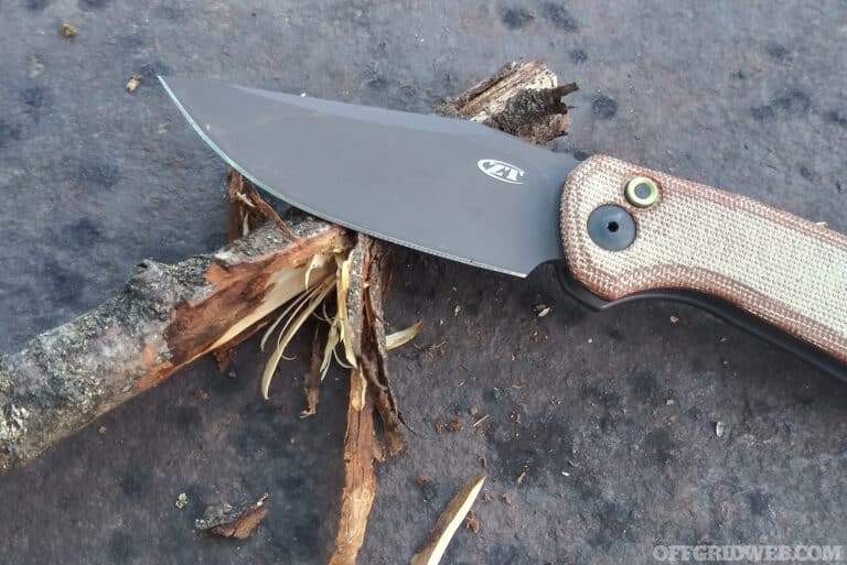 Making feather sticks isn’t one of the author’s best skills, but the ZT 0512 makes it easy.