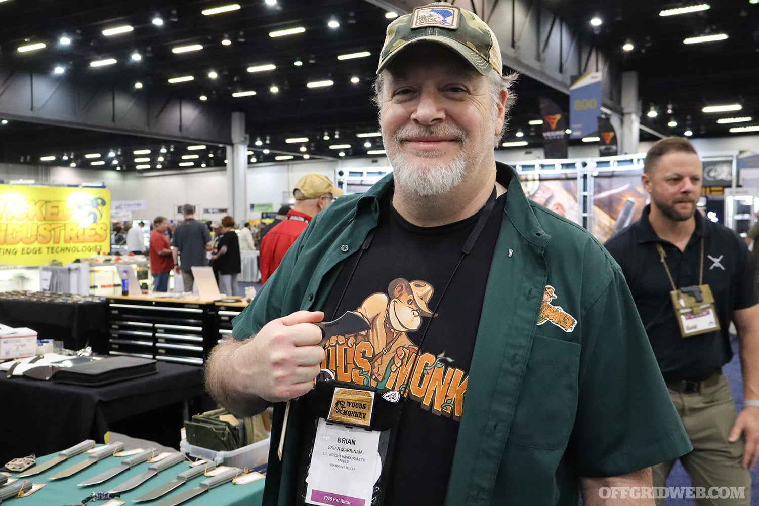 Brian from Woods monkey at blade show