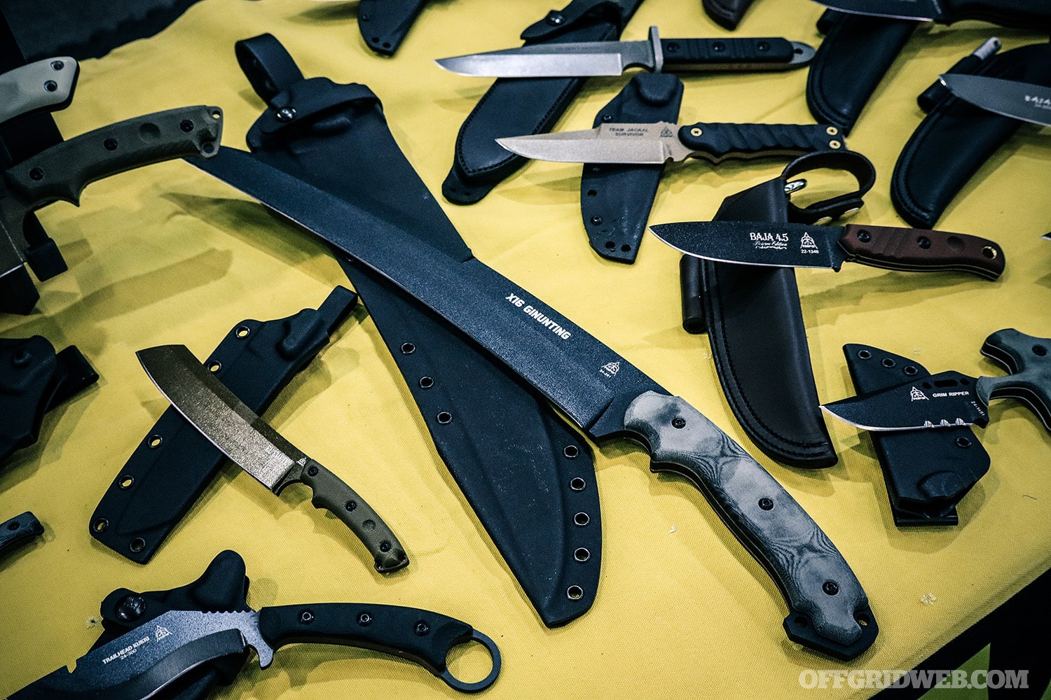 assorted tops knives