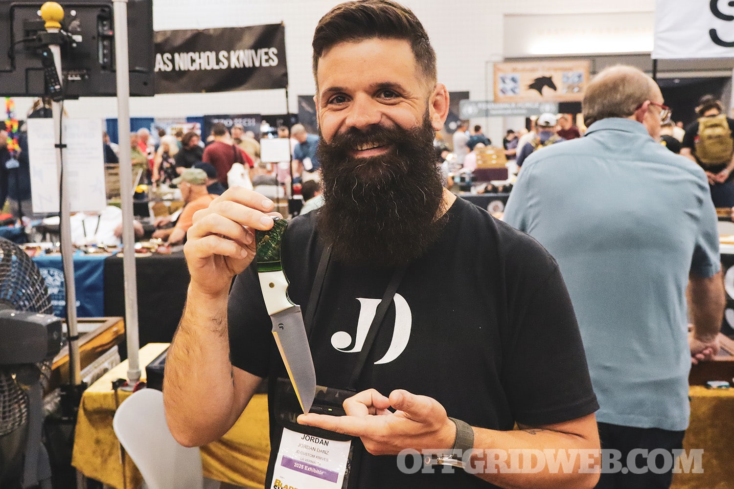 JD custom knives at blade show