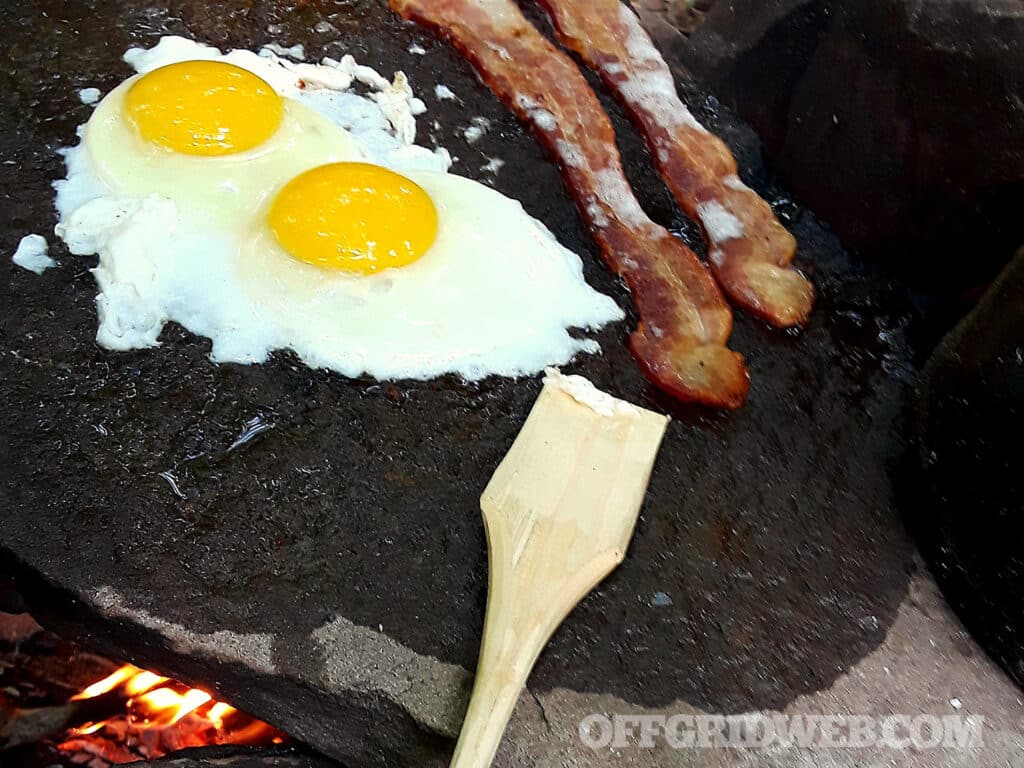 stone age cooking meal