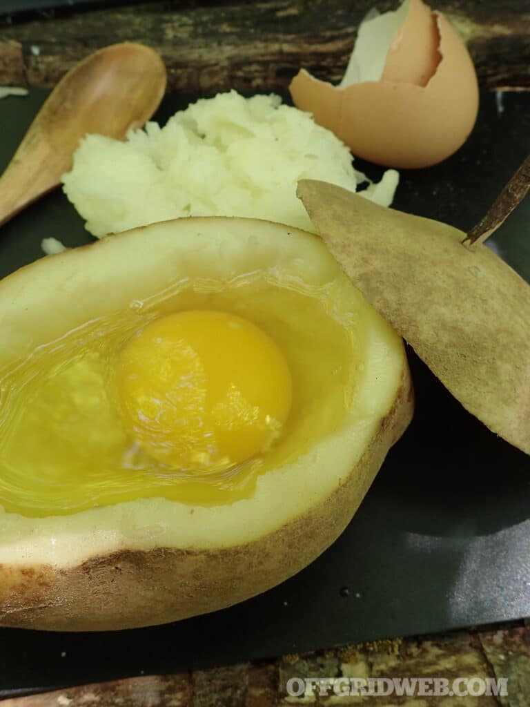 potato with egg