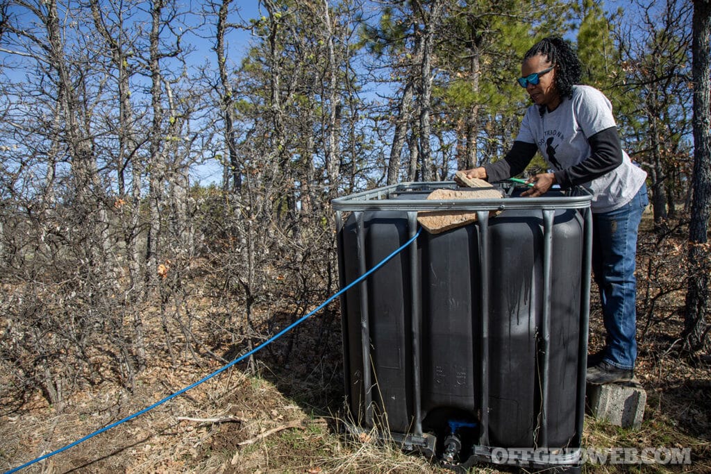 Sharon Ross preserving water