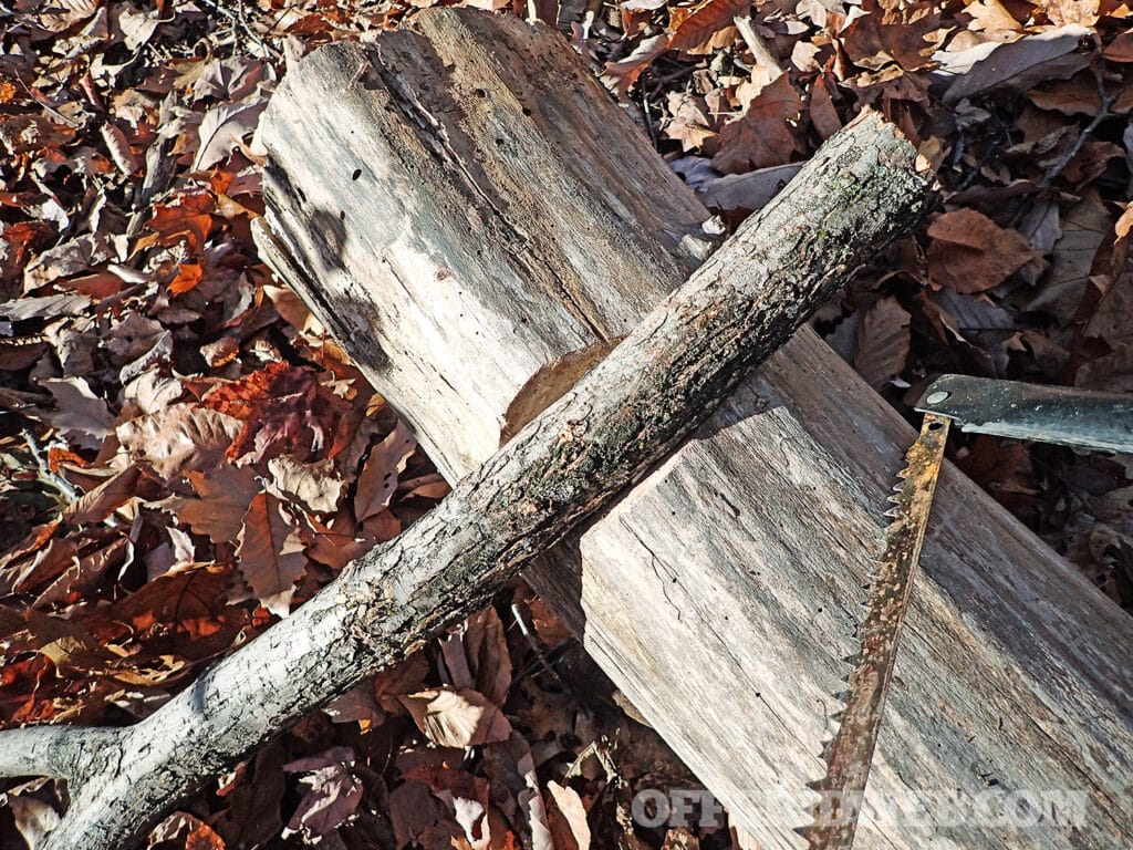 wooden camp anvil