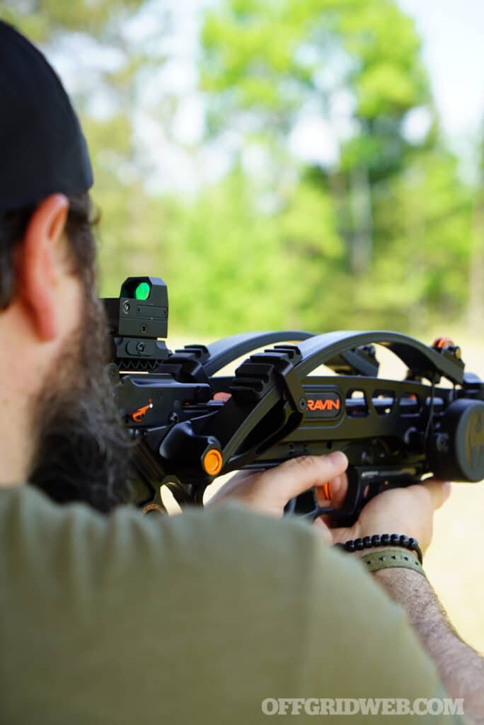 Matthew Williams with a Ravin r18 crossbow