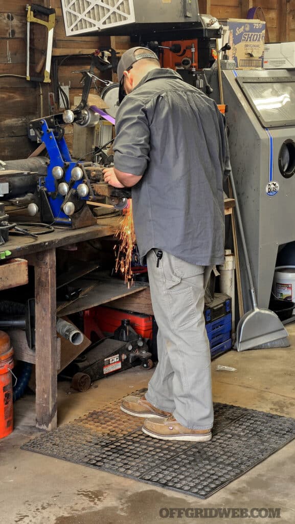 Tom Nugent in his shop