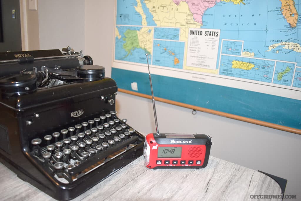 Weather radio for one way comms