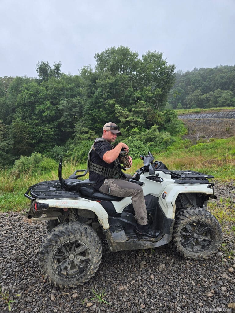 man on atv