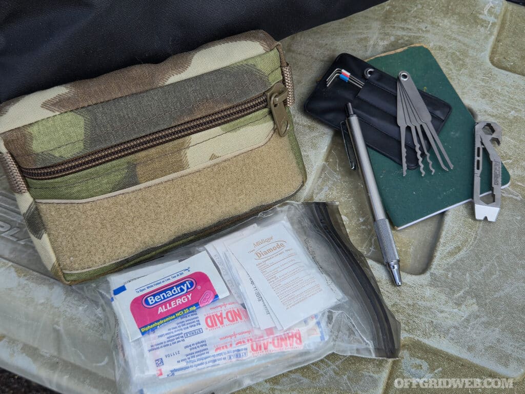 Badger Claw Outfitters Scout EDC pouch with edc survival essentials