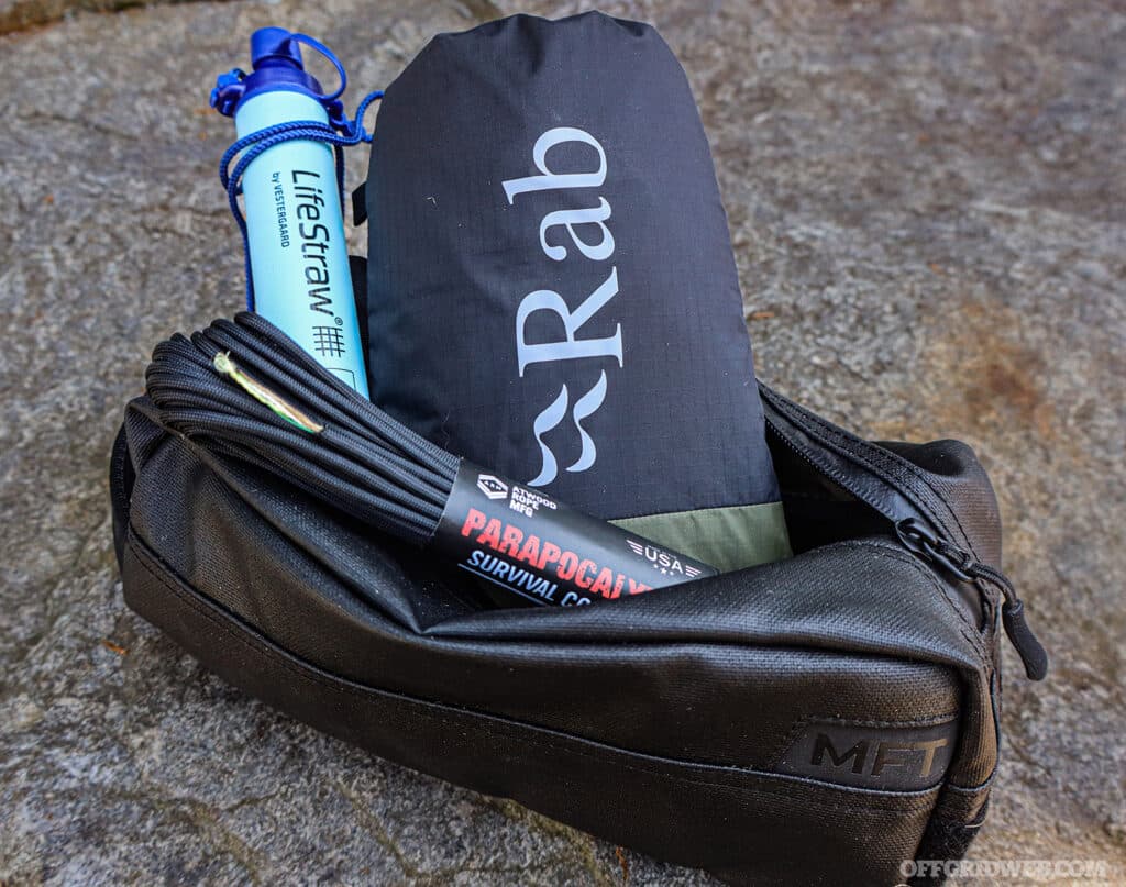 Wilderness Survival items in minimalist survival kit