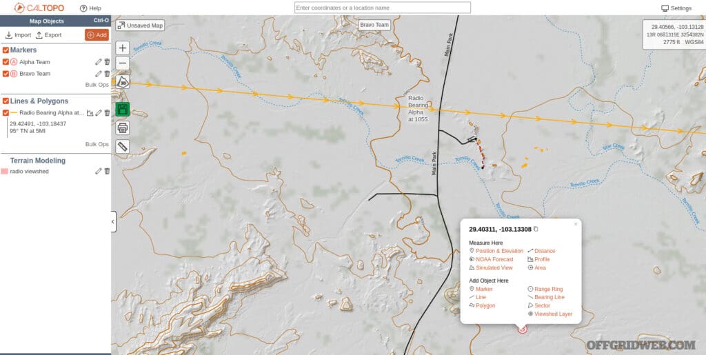 RDF map