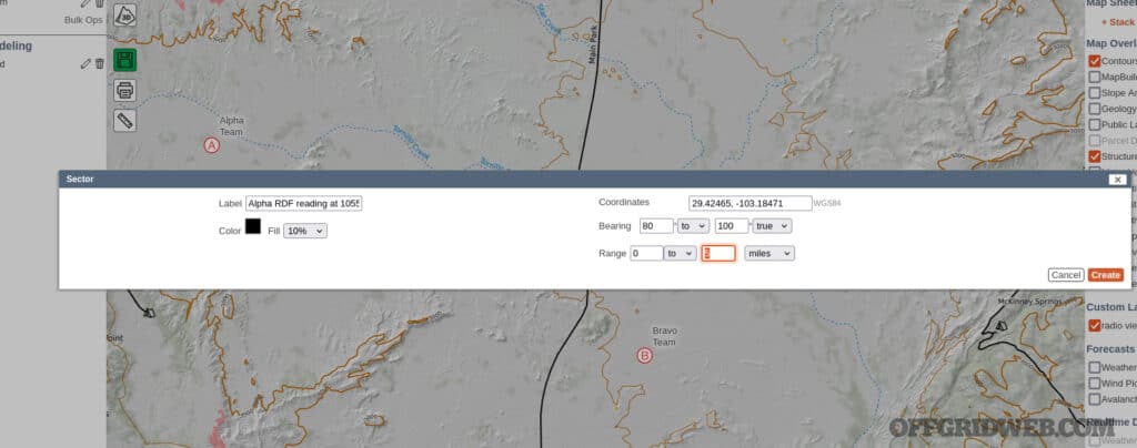 RDF map tool