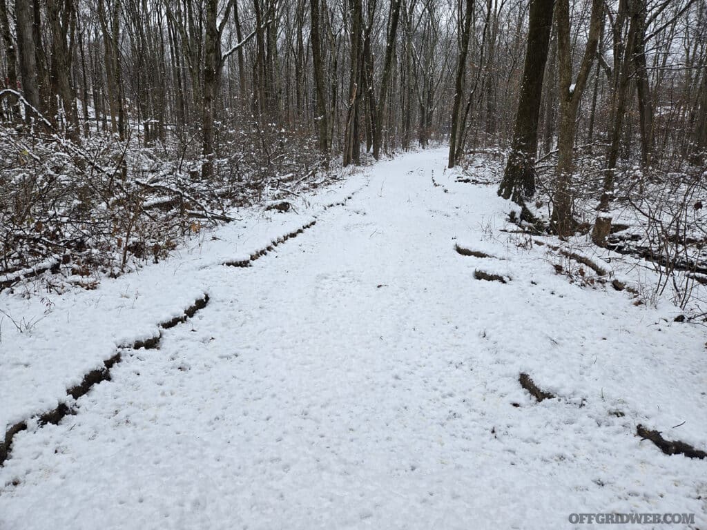 Familiar trails and walking paths can easily become alien when snow is covering the ground, signs, and markers. Icy walkways can also result in slip and fall injuries. Both these situations can result in being stuck outside in the elements longer than expected. 